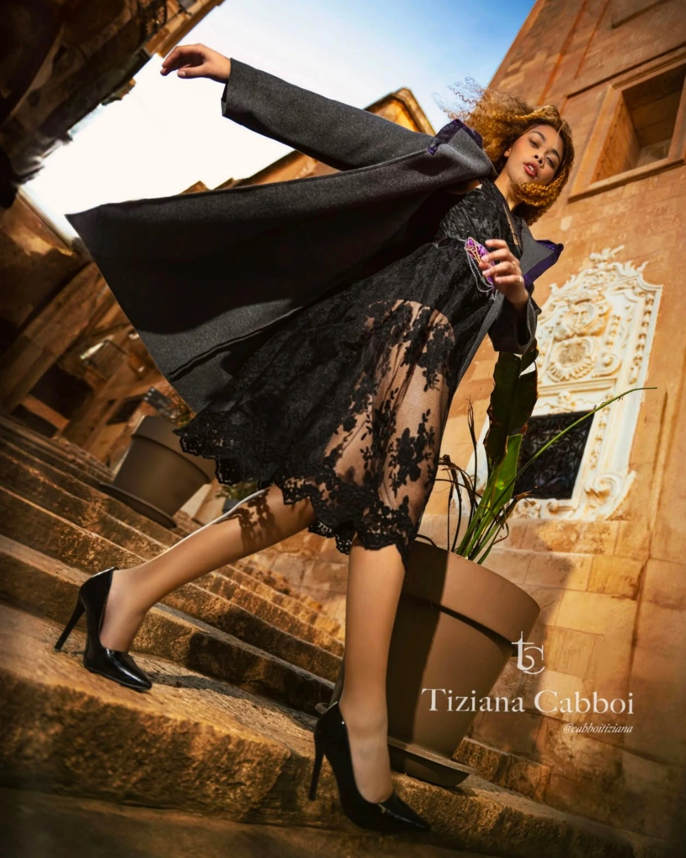 International fashion designer presenting a new collection